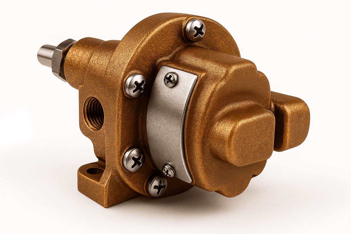 Oberdorfer Pumps OBN1000 | Bronze Pedestal Gear Pump End Only, Packing | (N1000)