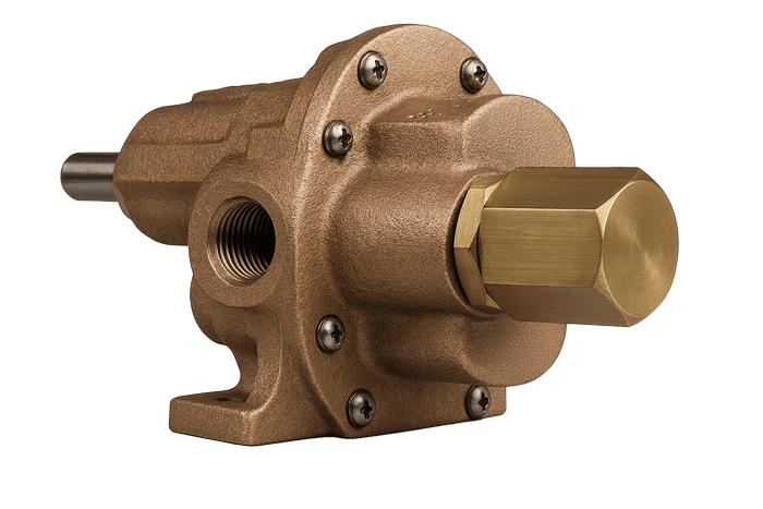 Oberdorfer Pumps OBN4000RS3 | Bronze Pedestal Gear Pump, Relief, Buna | (N4000)