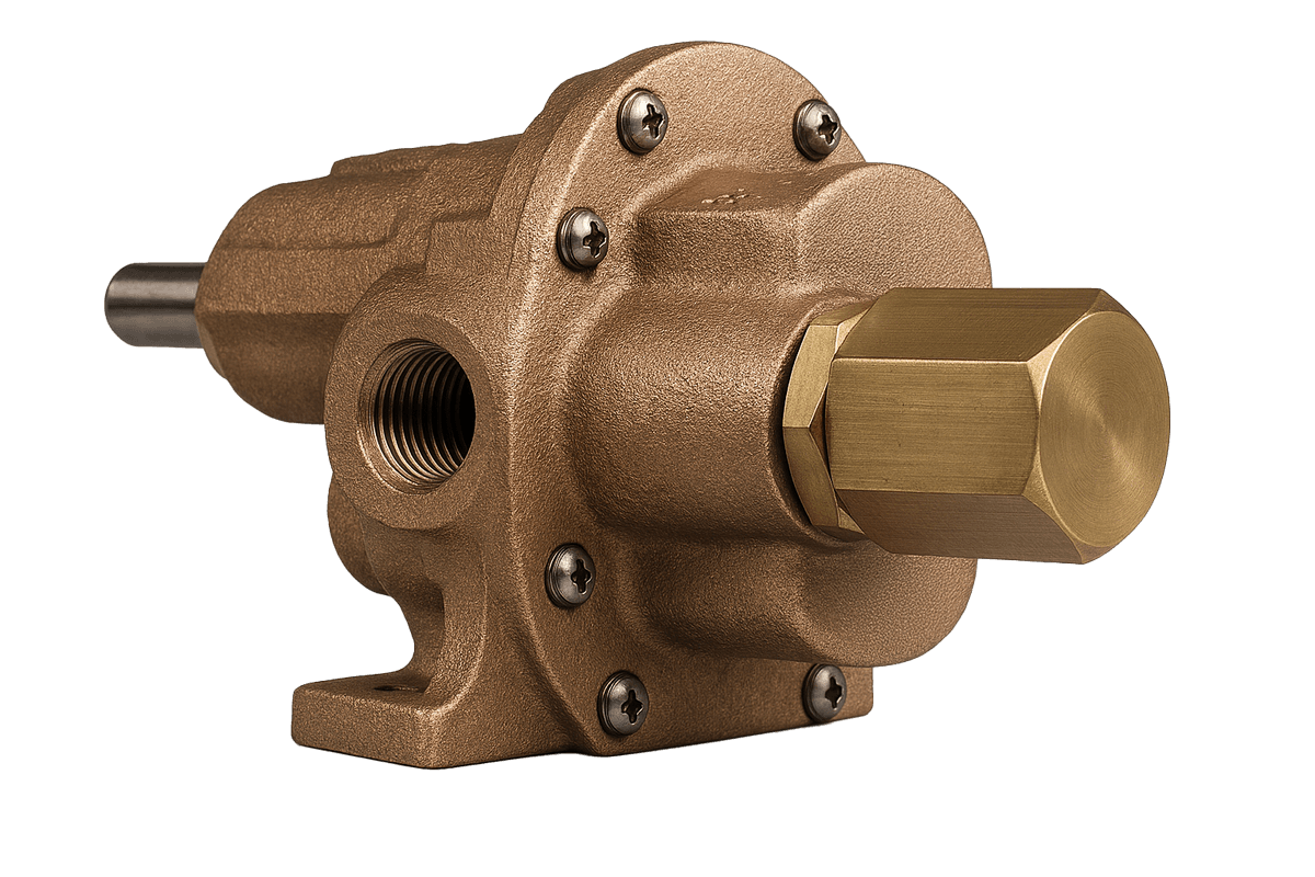 Oberdorfer Pumps OBN4000RS3 | Bronze Pedestal Gear Pump, Relief, Buna | (N4000)